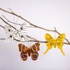 Madagascar Silk Moth Ornament - Yellow