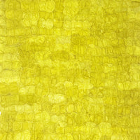 Handmade fair trade sustainably sourced ecofriendly Madagascar silk table runner, 14"x72", chartreuse sunny yellow gold