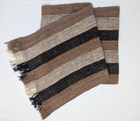 Fotoana striped Tanana Madagascar fair trade wild silk scarf.