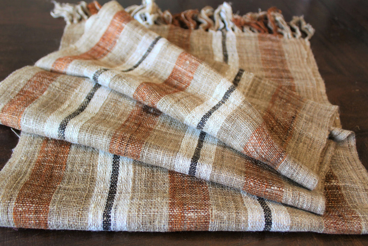 Mazava Tanana Madagascar fair trade wild silk scarf.
