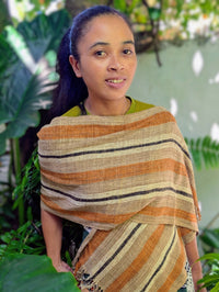 Mazava Tanana Madagascar fair trade wild silk scarf.