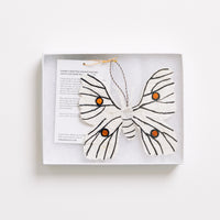 Madagascar Silk Moth Ornament - White