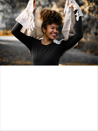 100% Natural Undyed Organic White Silk Hand Woven Scarf for Women and Men