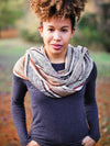 Hand-Made Fair Trade Organic Naturally Dyed Raw Silk Scarf for Men and Women