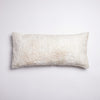 Ethically made natural undyed white mulberry silk lumbar throw pillow cover 12"x24" handmade Madagascar silk