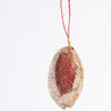Madagascar Wild Silk Cocoon Ornament - Red