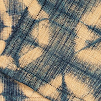 Raffia Table Top Centerpiece - Turtle Pattern - Indigo
