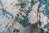 Ethically made fair trade wall art wall hanging wall decor 24"x24" batik dyed tie-dyed Madagascar raffia khaki green