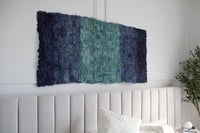 Wild Silk Color Field Wall Hanging - Indigo