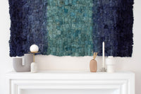 Wild Silk Color Field Wall Hanging - Indigo