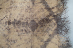 Tenture murale en raphia - Motif toile d'araignée Shibori - Gris lavande