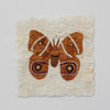 Fair Trade Handmade Ethically Sourced Madagascar Silk Moth Butterfly Wall Art Wall Decor Brown and White