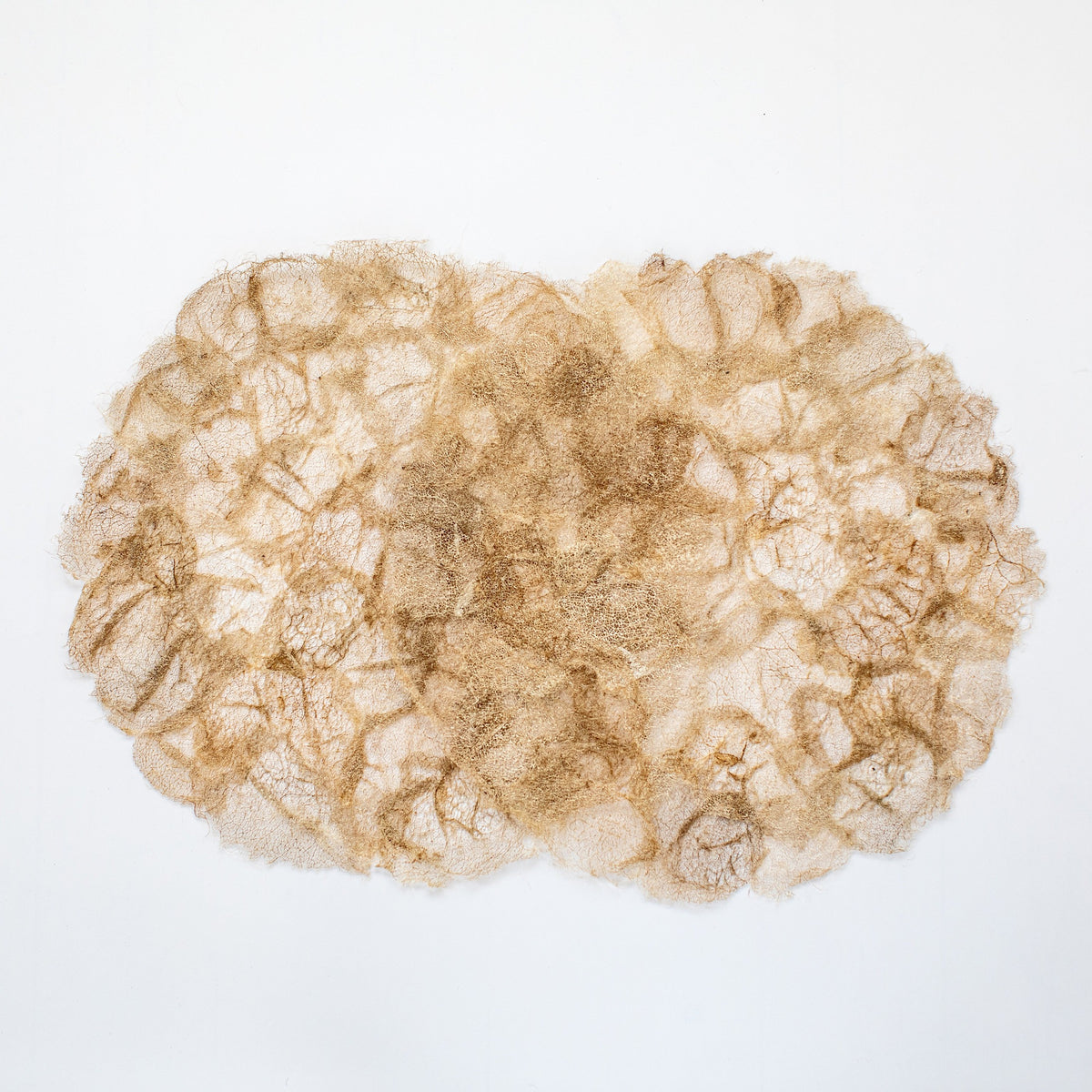 Handmade fair trade Madagascar wild silk placemats chargers, set of two. Undyed, natural, linen colored. Rustic table linens.