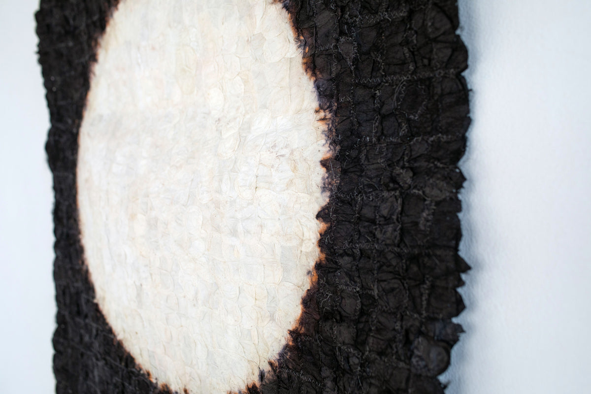 Tenture murale en soie sauvage Harvest Moon