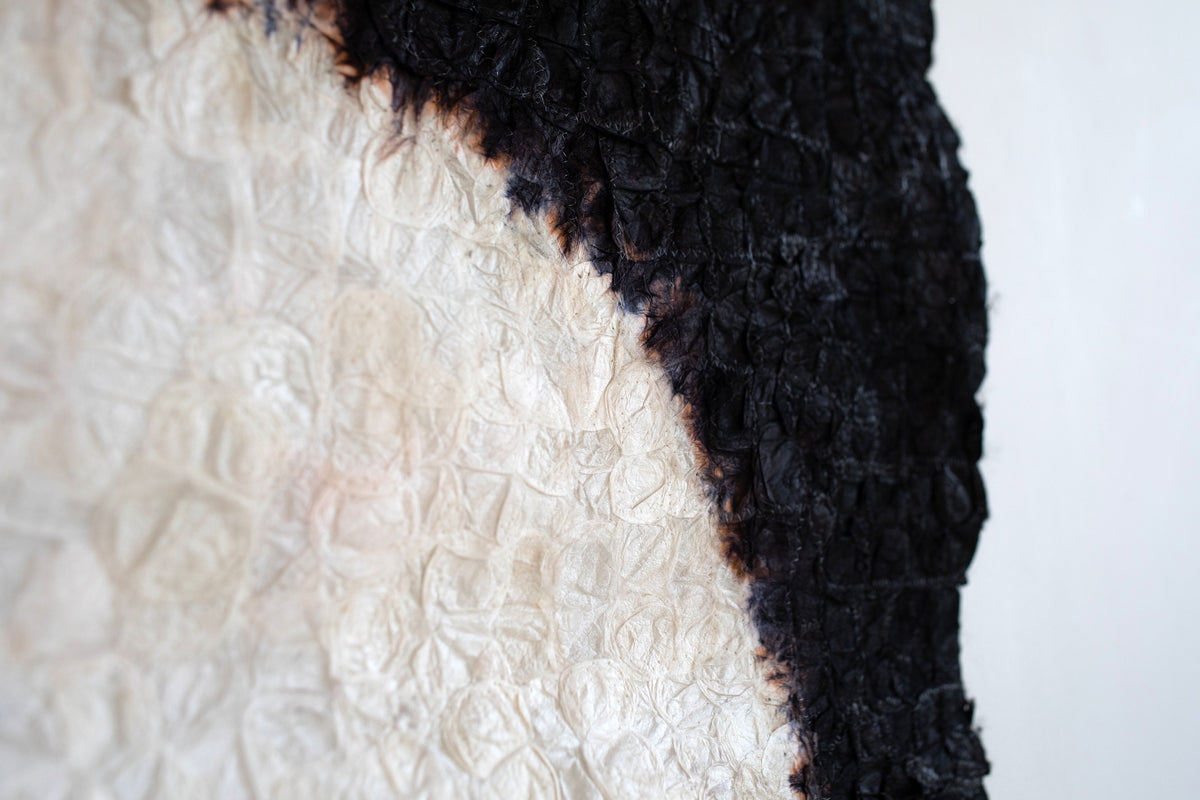 Tenture murale en soie sauvage Harvest Moon